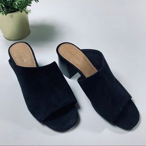 Halogen Faye asymmetrical slide sandals